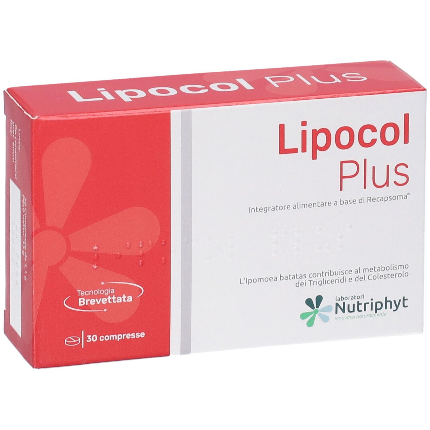 Lipocol Plus | Colesterolo Riso Rosso e Bergamotto | 30 Compresse