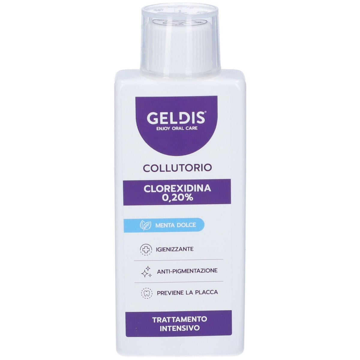 Geldis Collutorio Clorexidina 0,20% | Gusto Menta | 200 ml
