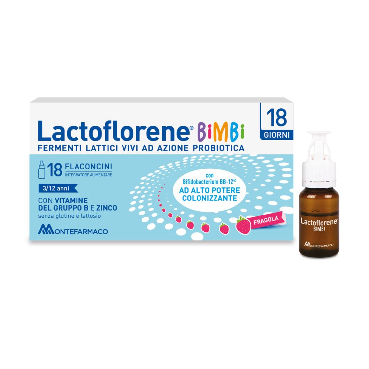 Lactoflorene Bimbi Fermenti Lattici | Flora Intestinale | 18 Flaconcini