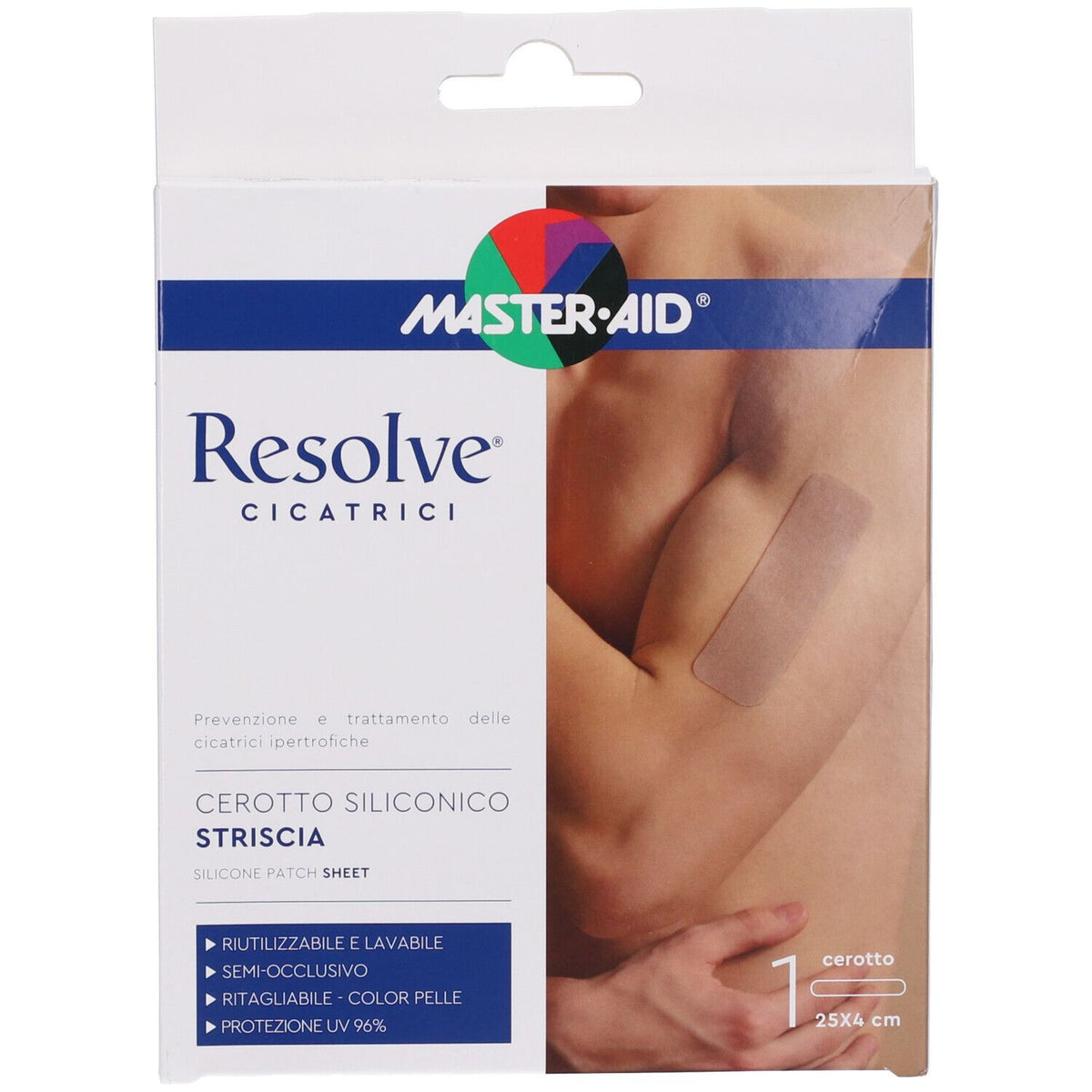 Resolve Cicatrici | Cerotto al Silicone | 25x4 cm 1 Pezzo  