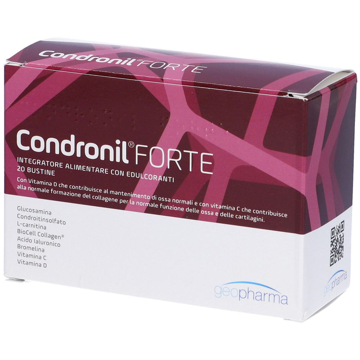 Condronil Forte | Integratore Ossa e Articolazioni | 20 Bustine  