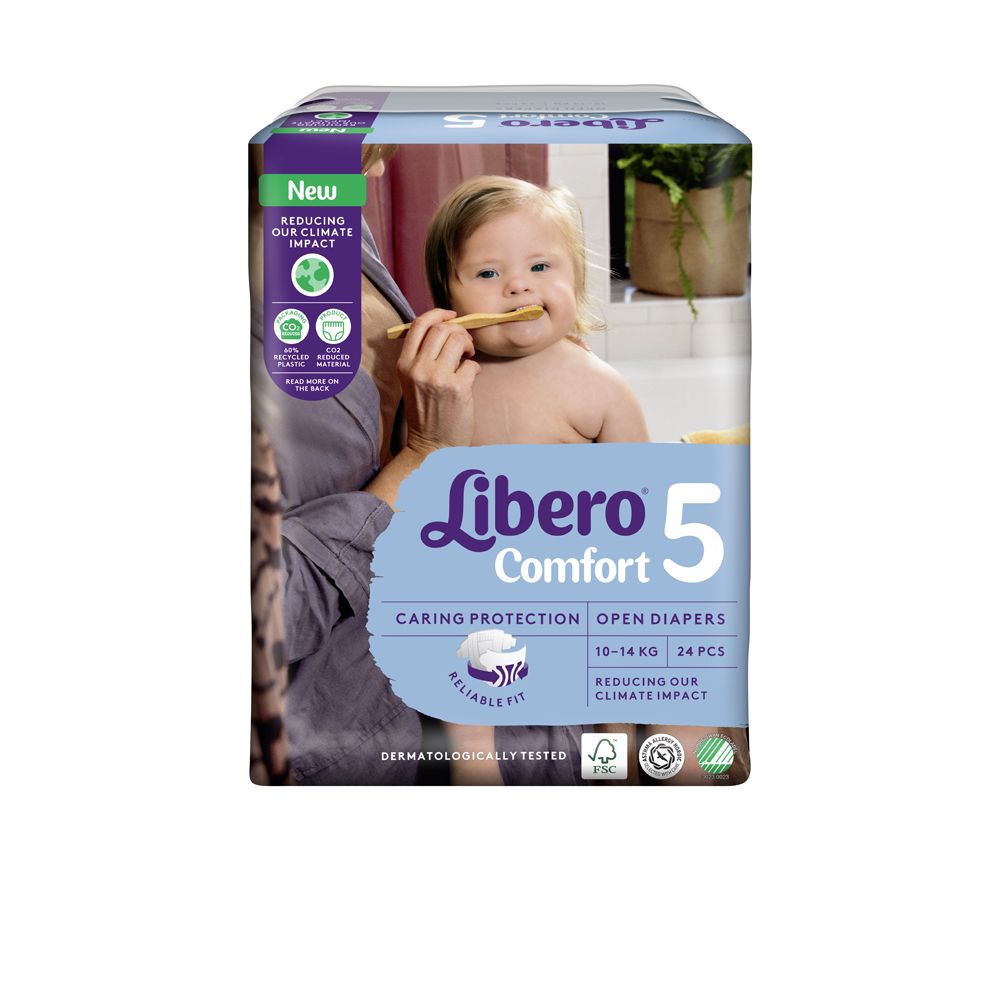 Libero Comfort Taglia 5 | Pannolini Traspiranti 10-14 kg | 24 Pezzi