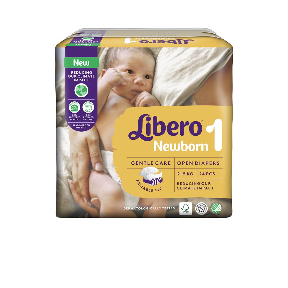 Libero Newborn | Pannolini Taglia 1 2-5 kg | 24 Pezzi