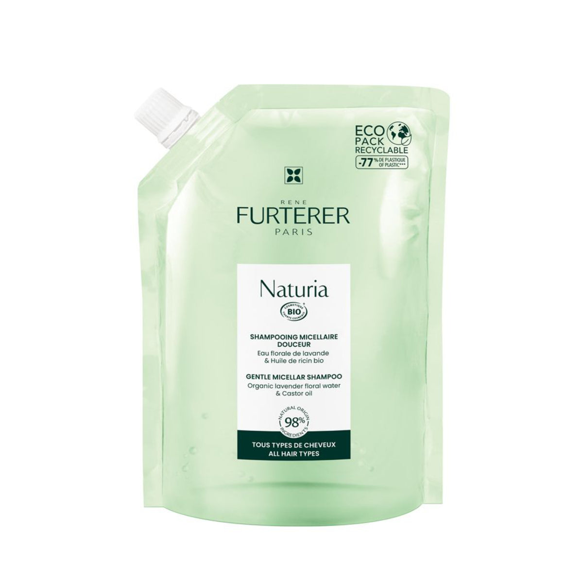 René Furterer Naturia Shampoo | Micellare Delicato | Ricarica 400 ml  