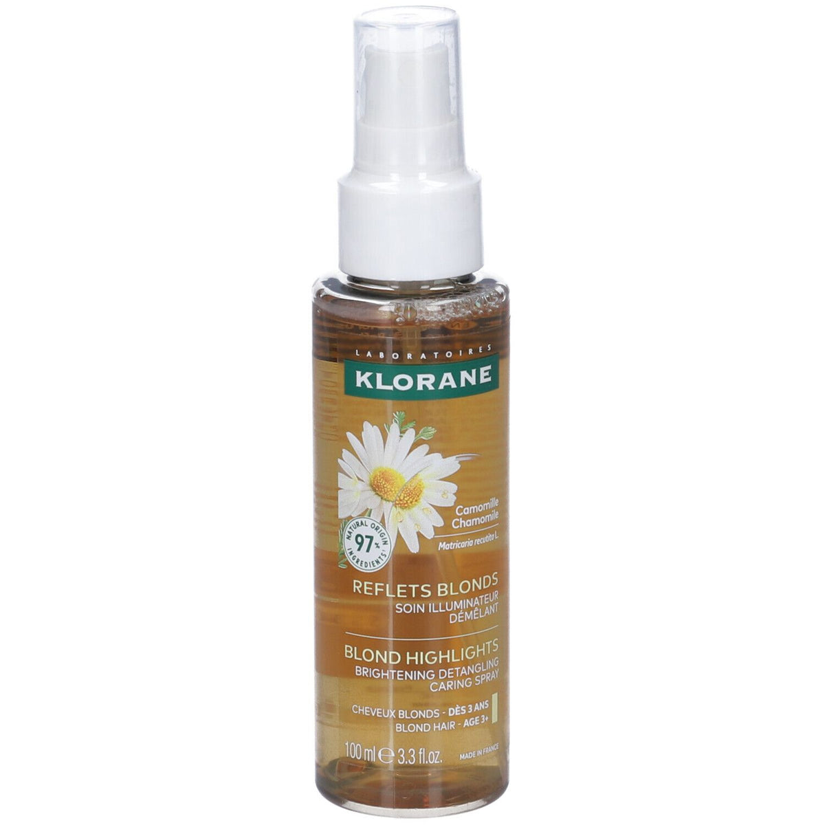 Klorane Spray Camomilla | Capelli Districante Schiarente | 100ml