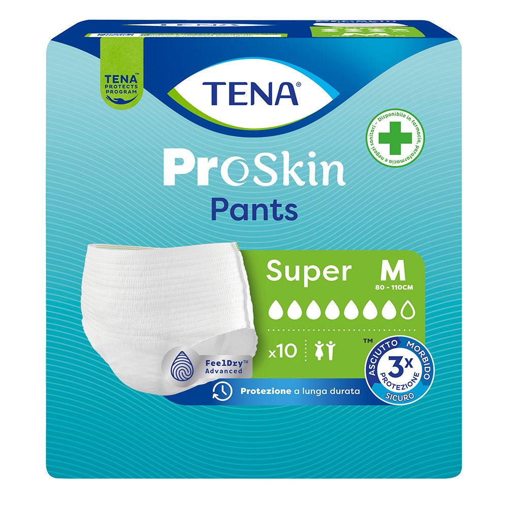 Tena ProSkin Pants Super M | Mutandine Assorbenti | 10 Pezzi  
