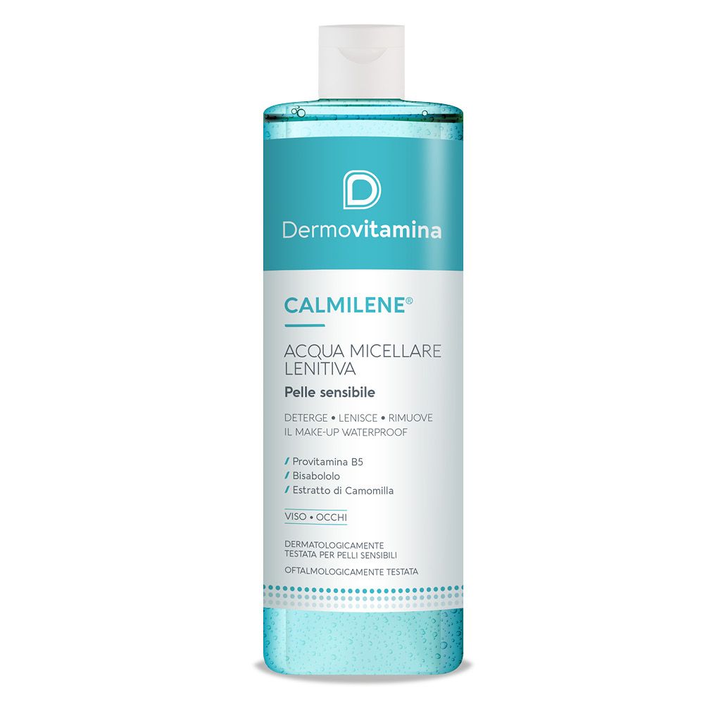 Dermovitamina Calmilene | Acqua Micellare Lenitiva Pelle Sensibile | 500ml