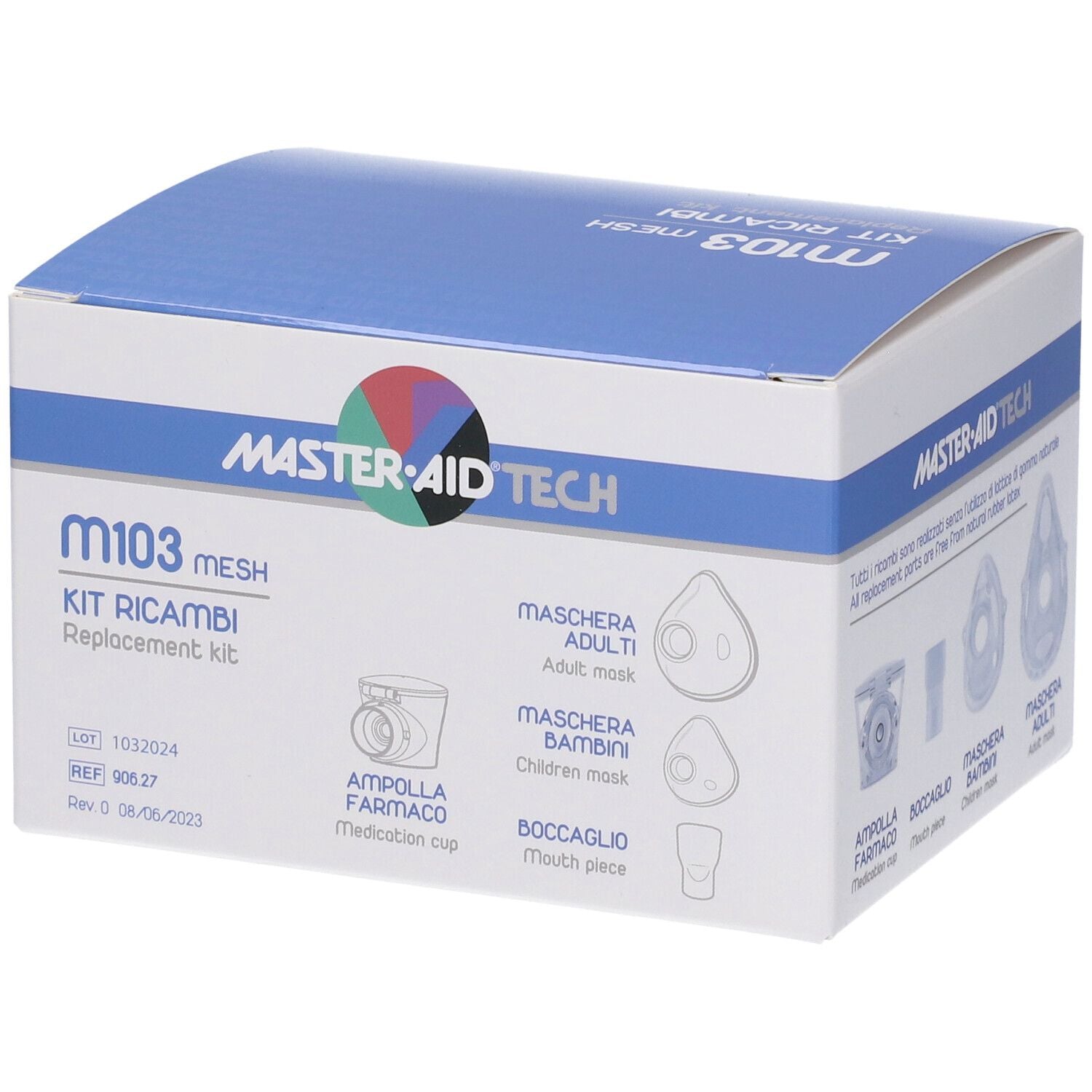Master-Aid Kit Ricambi M103 Mesh | Accessori Nebulizzatore | 4 Pezzi
