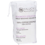 Kalucy Quadrotti Struccanti | 100% Cotone | 50 pezzi  