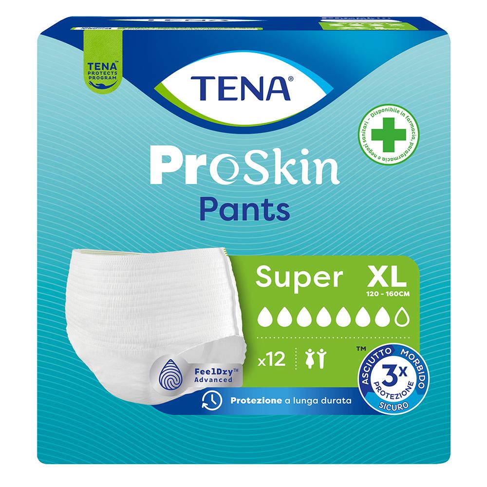 Tena Pants XL ProSkin Super | Mutandine Assorbenti | 12 Pezzi  