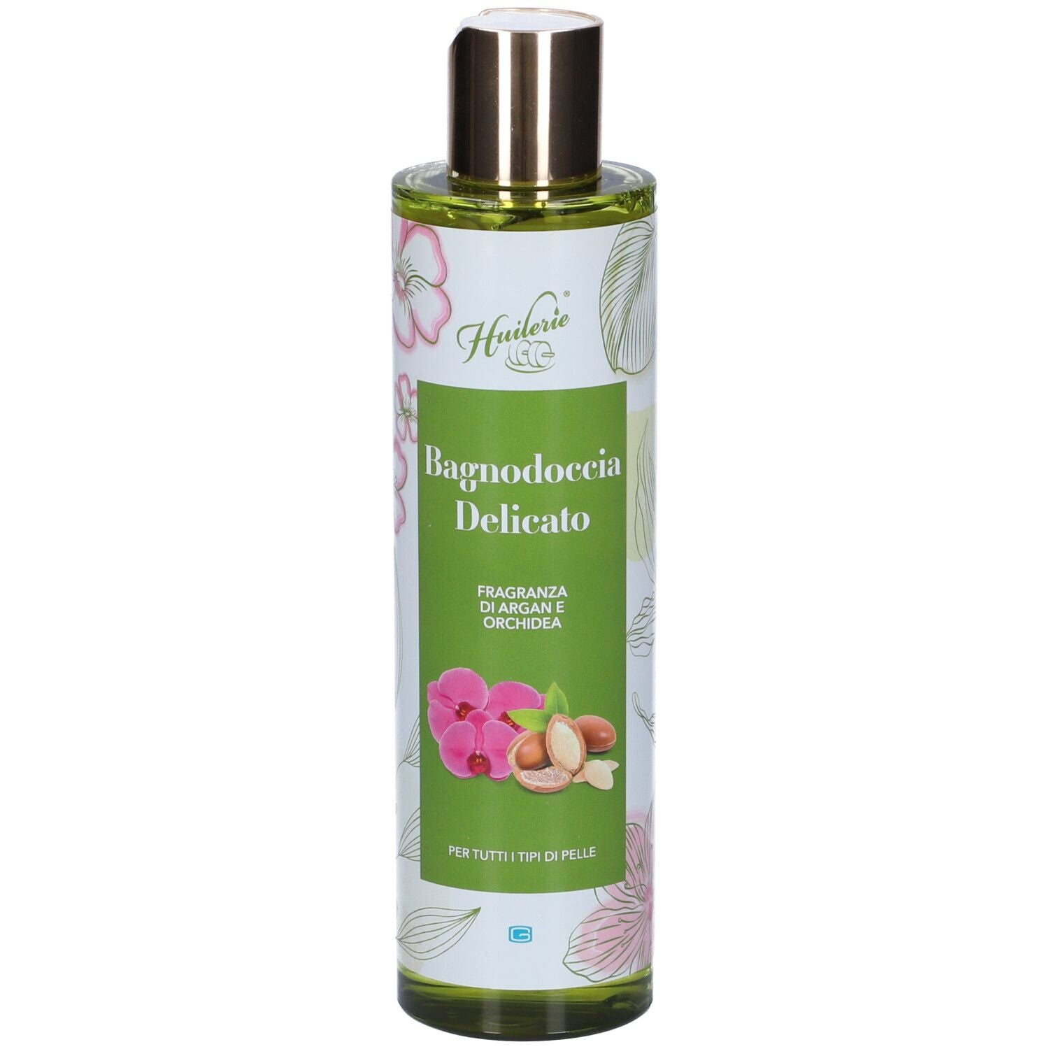 Huilerie Detergente Corpo Delicato | Bagnodoccia Aloe Mandorle Profumo Argan Orchidea | 250ml