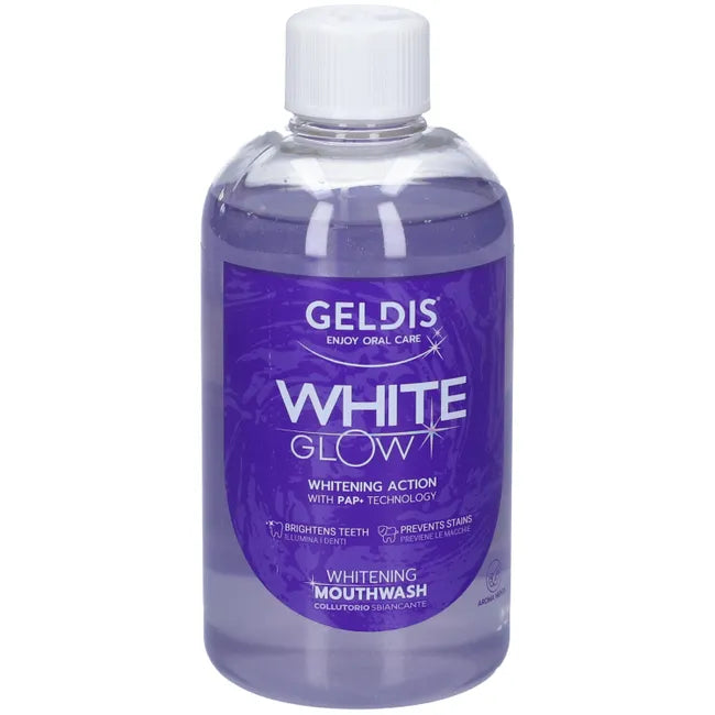 Geldis White Glow Collutorio | Azione Sbiancante | 500 ml  