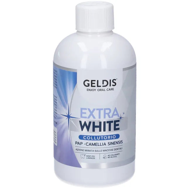 Geldis Collutorio Extra White | Azione Sbiancante | 500 ml  