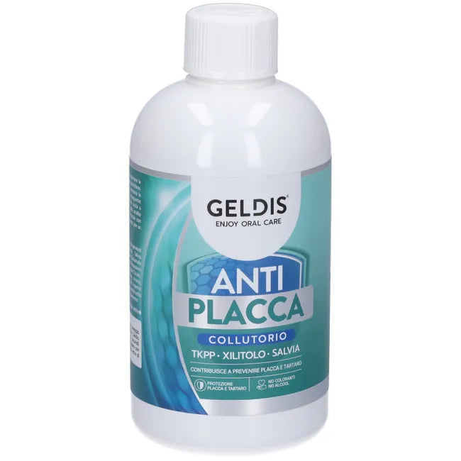 Geldis Collutorio Anti Placca | Protezione Tartaro | 500 ml
