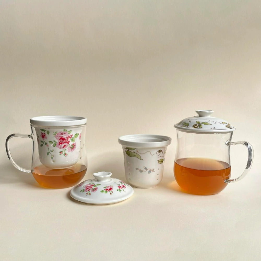 Himalaya Infusiera In Vetro Borosilicato - Malva 350ml 2