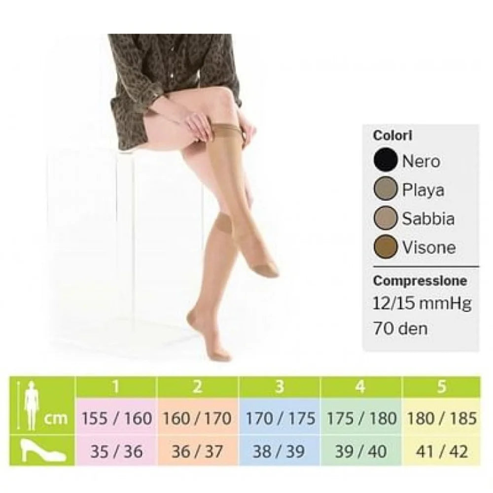 Kamila Bas New 70 Den Gambaletto Maglia A Rete Nero Tg 3