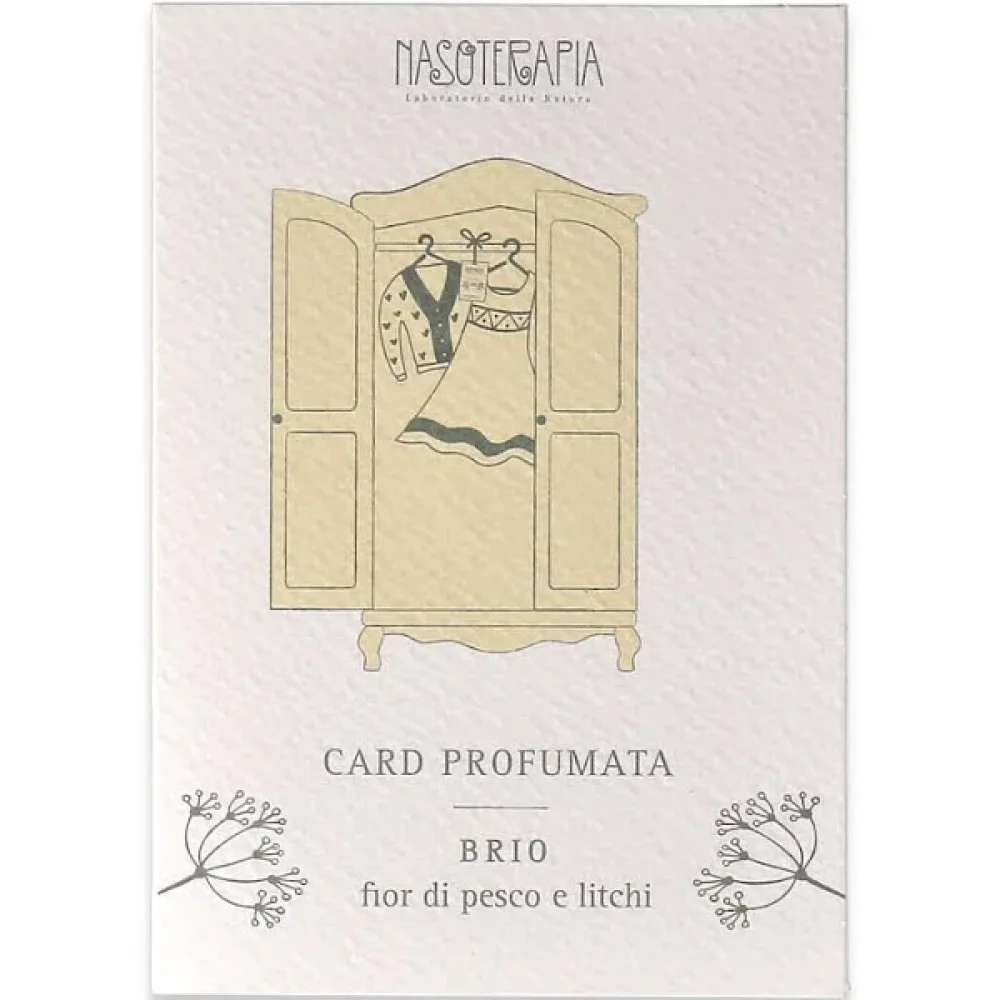 Nasoterapia Card Profumata Brio - Fior Di Pesco E Litchi