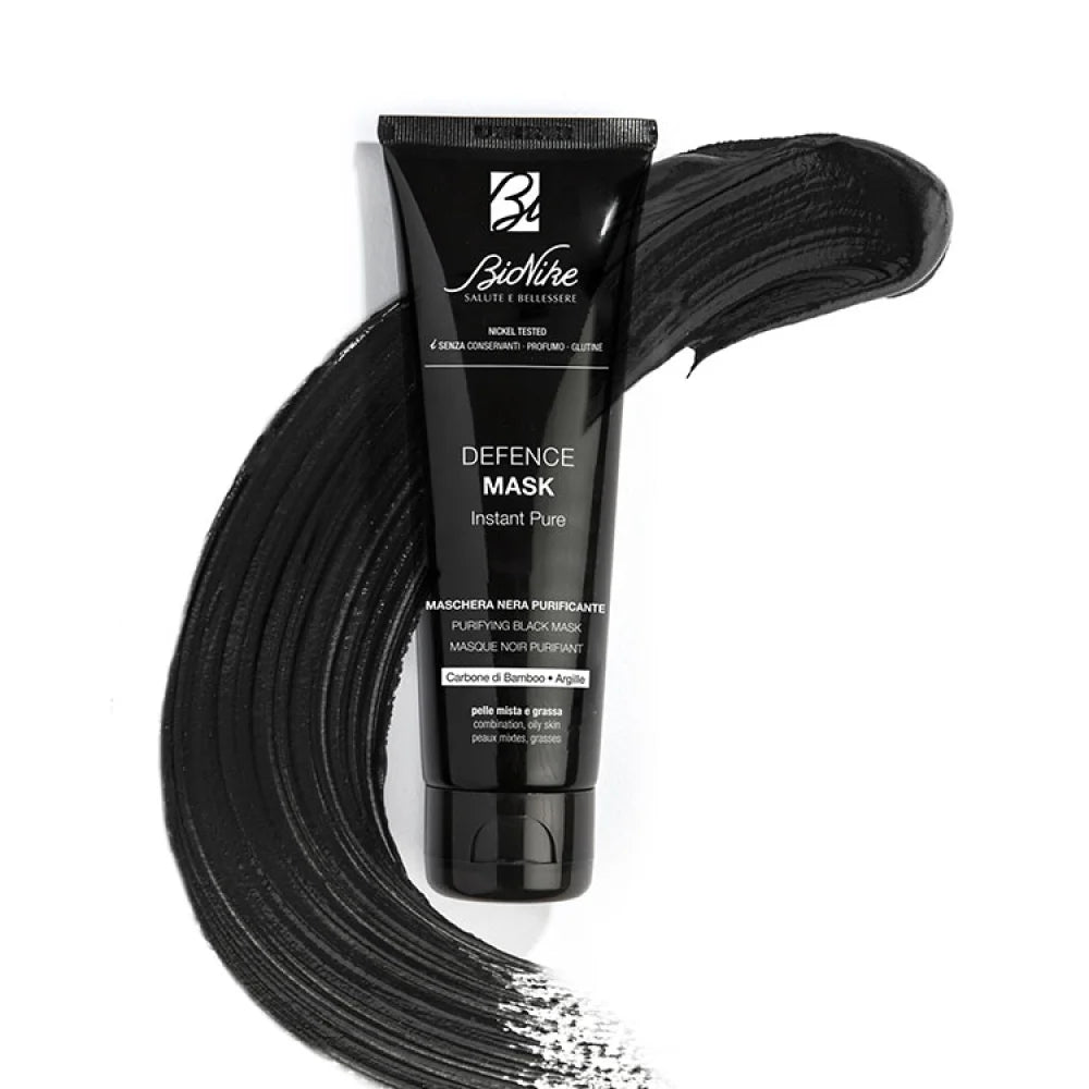 Bionike Defence Mask Instant Pure Maschera Nera Purificante Sebo-Assorbente 75ml