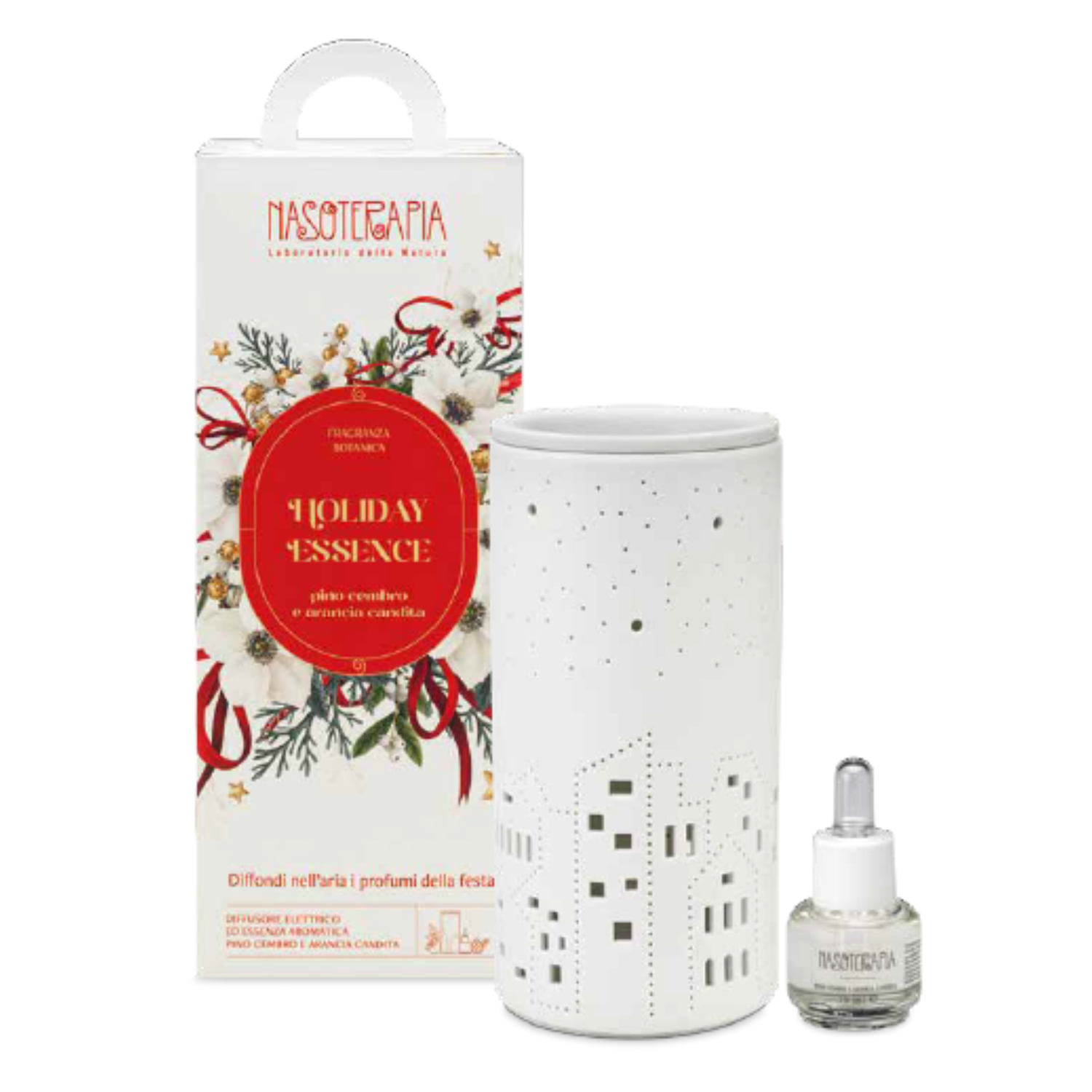Nasoterapia | Kit Diffusore Elettrico + Essenza Aromatica Natale | 15 ml