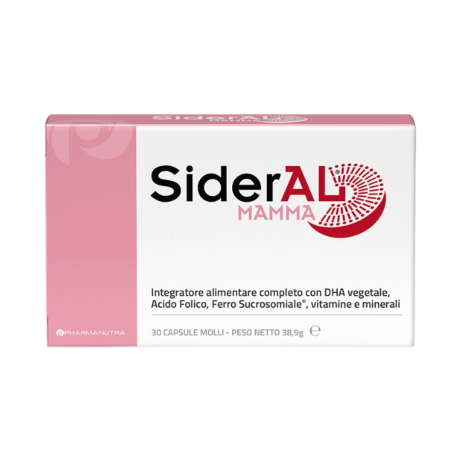 Sideral Mamma | Integratore Ferro Gravidanza e Allattamento DHA | 30 Capsule