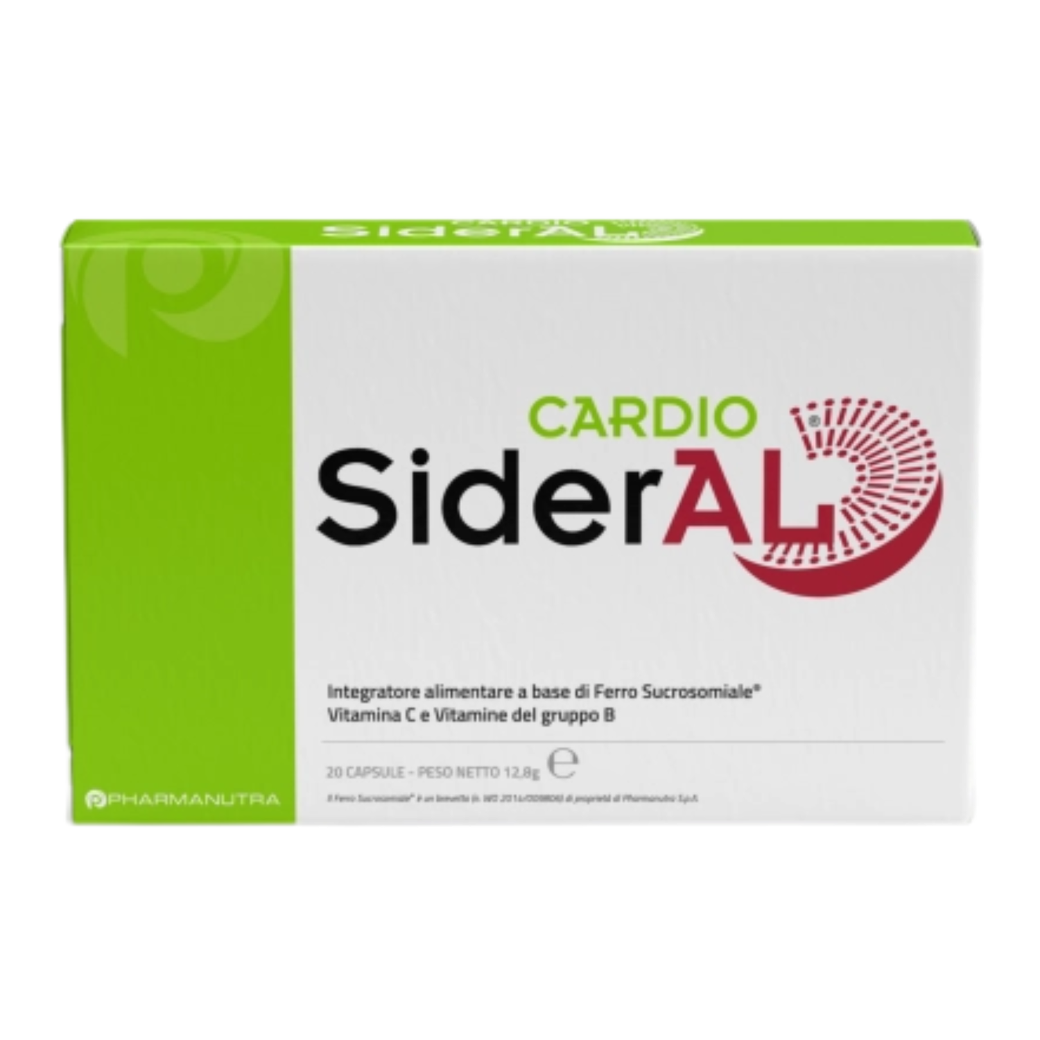 Cardiosideral | Integratore Ferro Sucrosomiale e Vitamine B e C | 20 Capsule