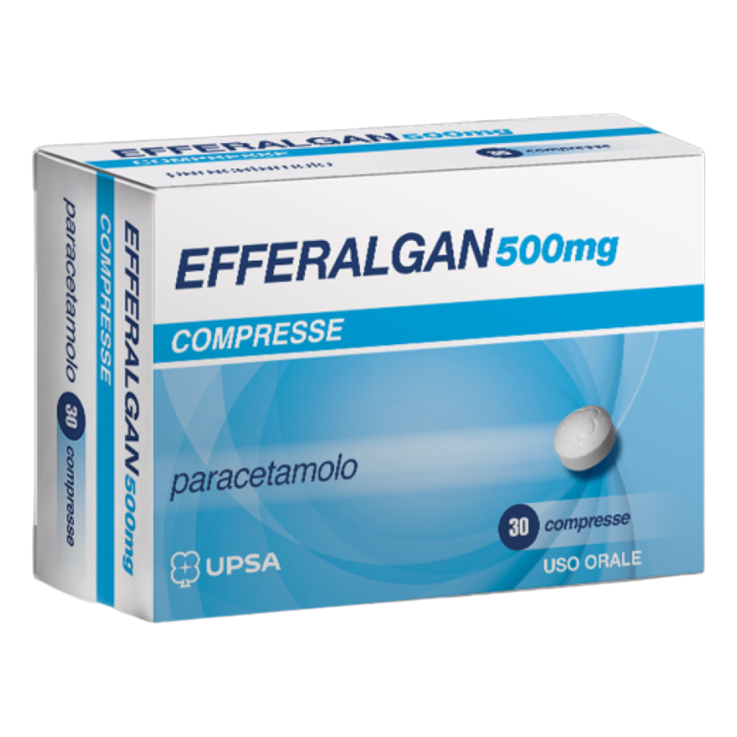 Efferalgan 500mg | Antipiretico Analgesico | 30 Compresse Rivestite