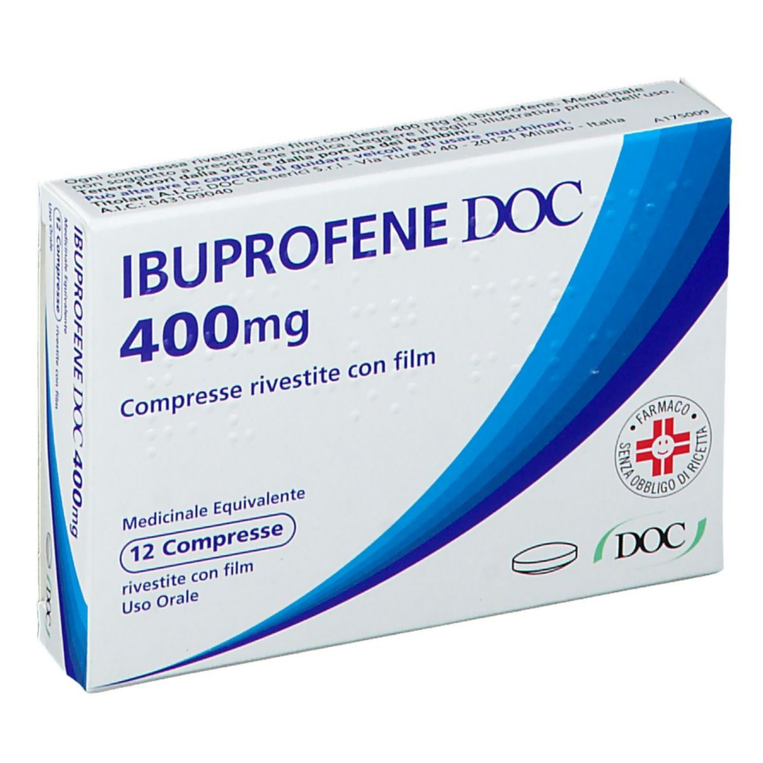 Ibuprofene 400mg | Antinfiammatorio Analgesico | 12 Compresse DOC