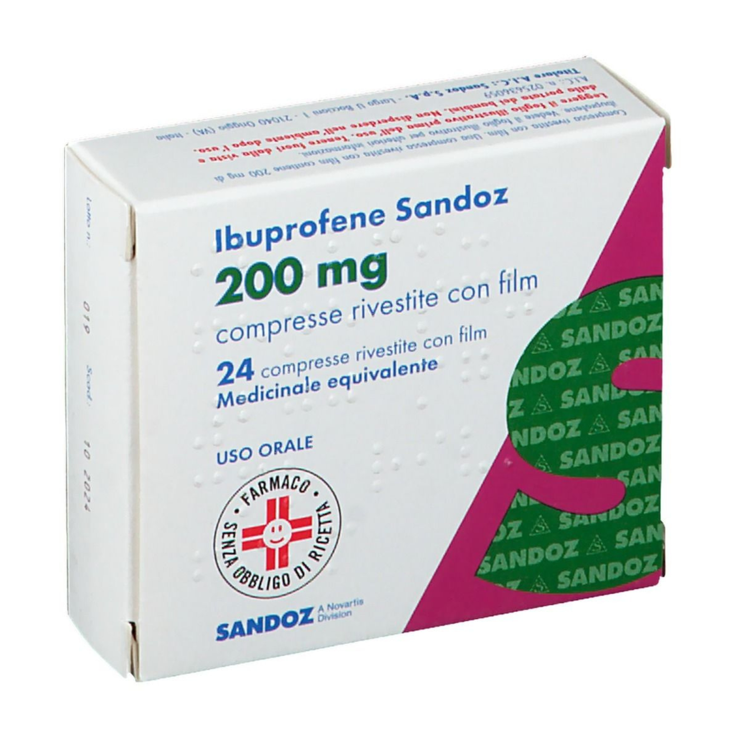 Ibuprofene 200mg | Antinfiammatorio Analgesico | 24 Compresse Sandoz