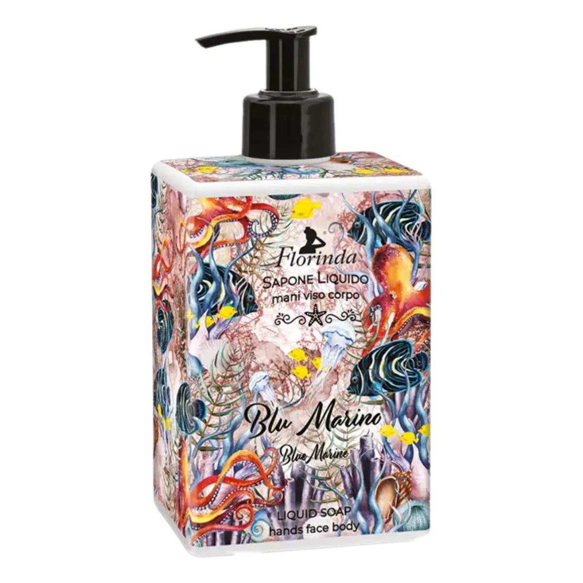Florinda Blu Marino | Sapone Liquido Profumi di Mare | 500 ml  