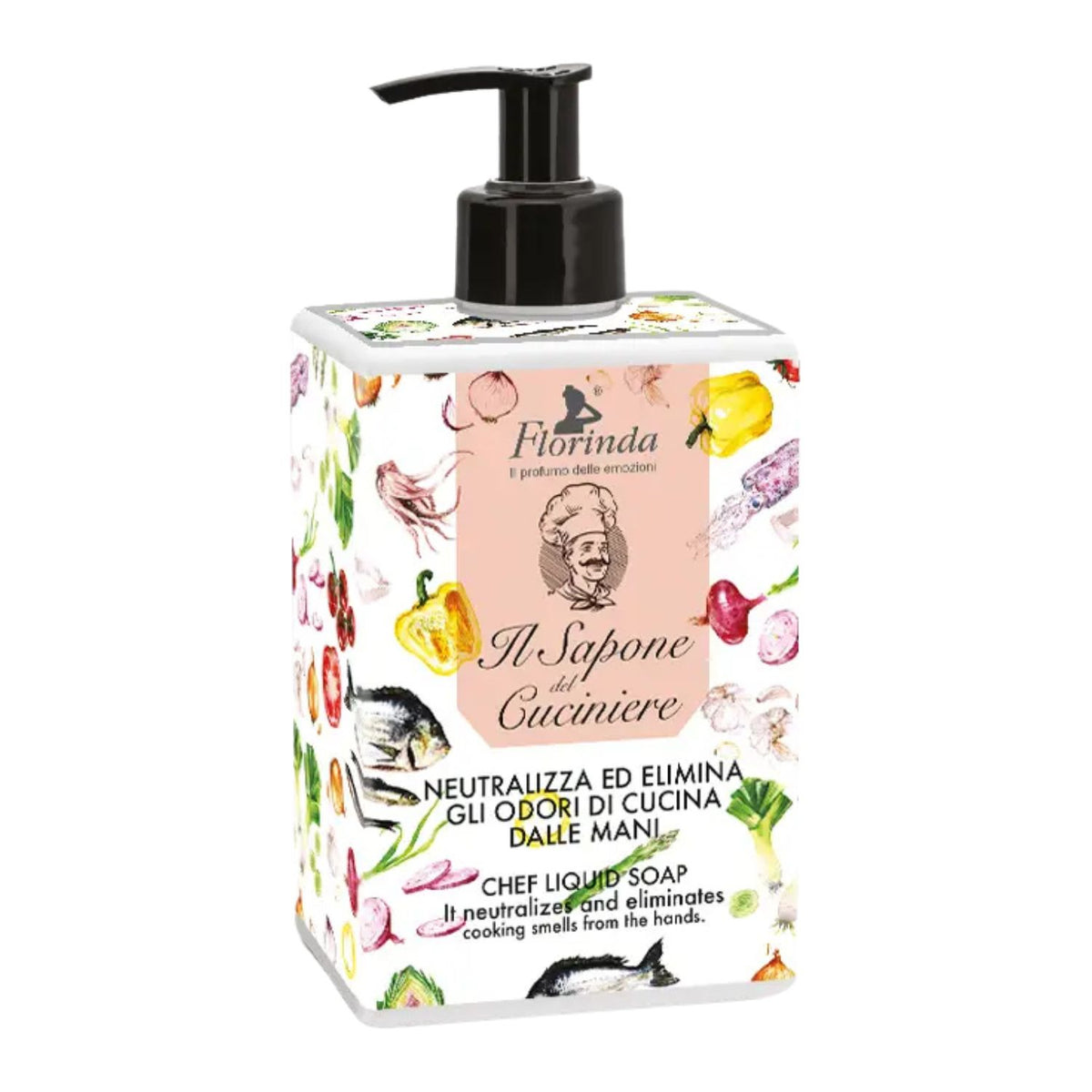 Florinda Sapone del Cuciniere | Detergente Mani Antiodore Cucina | 500 ml  