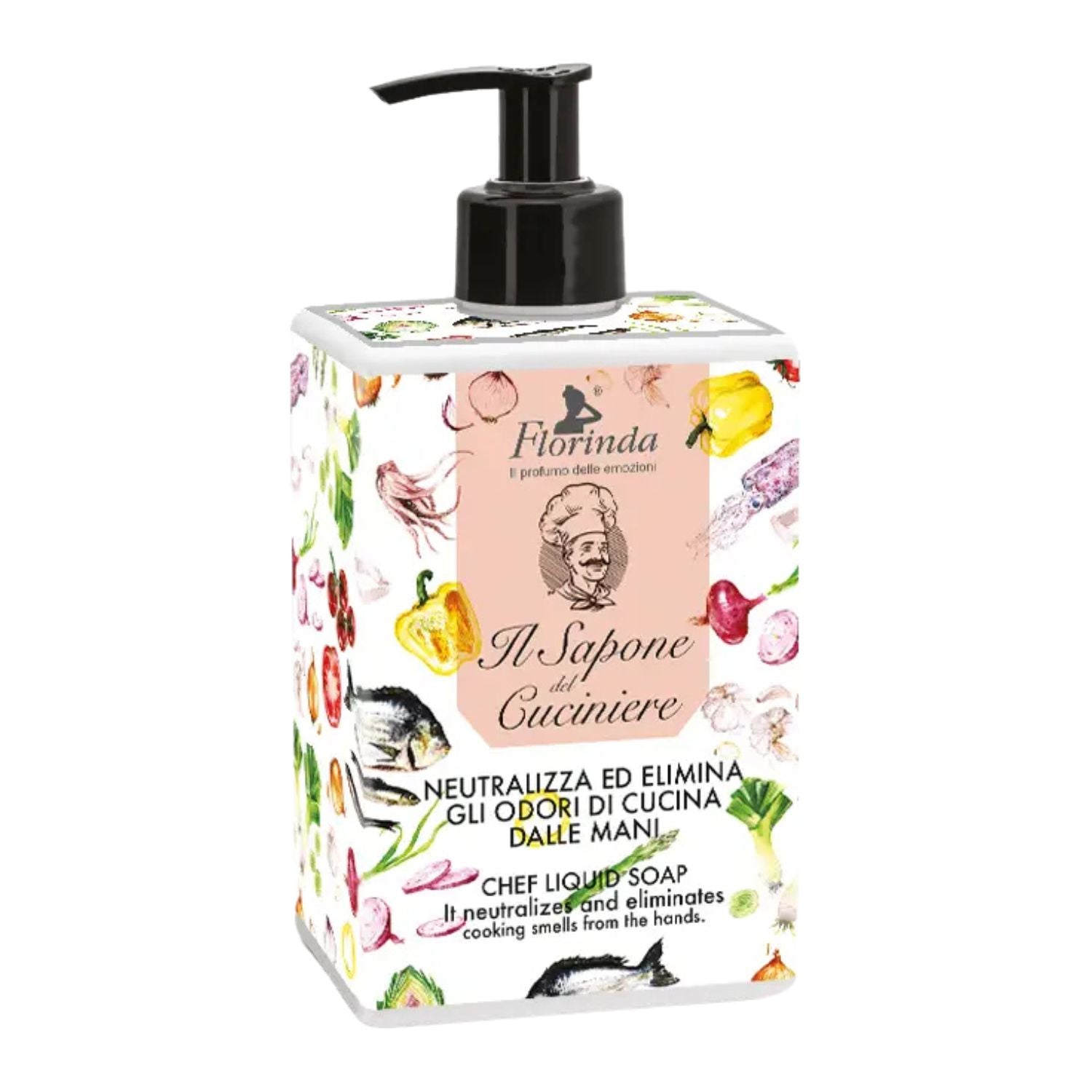Florinda Sapone del Cuciniere | Detergente Mani Antiodore Cucina | 500 ml
