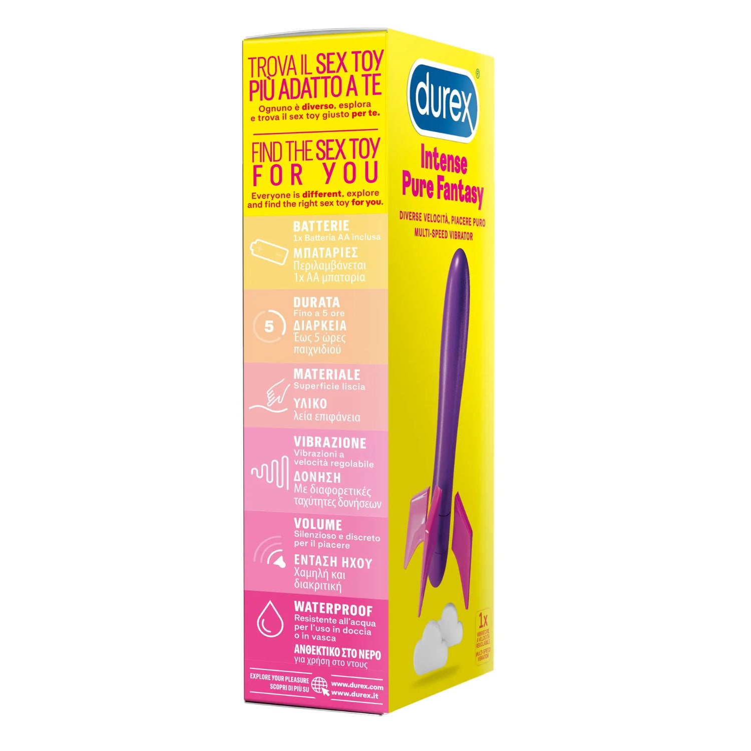 Durex Intense Pure Fantasy | Vibratore Waterproof Multi-Velocità | 1 Pezzo 2