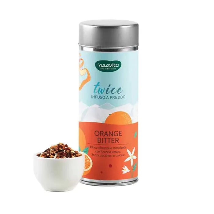 Neavita Silver Tin Twice Infuso A Freddo Orange Bitter Taglio Tisana Sfuso 90g
