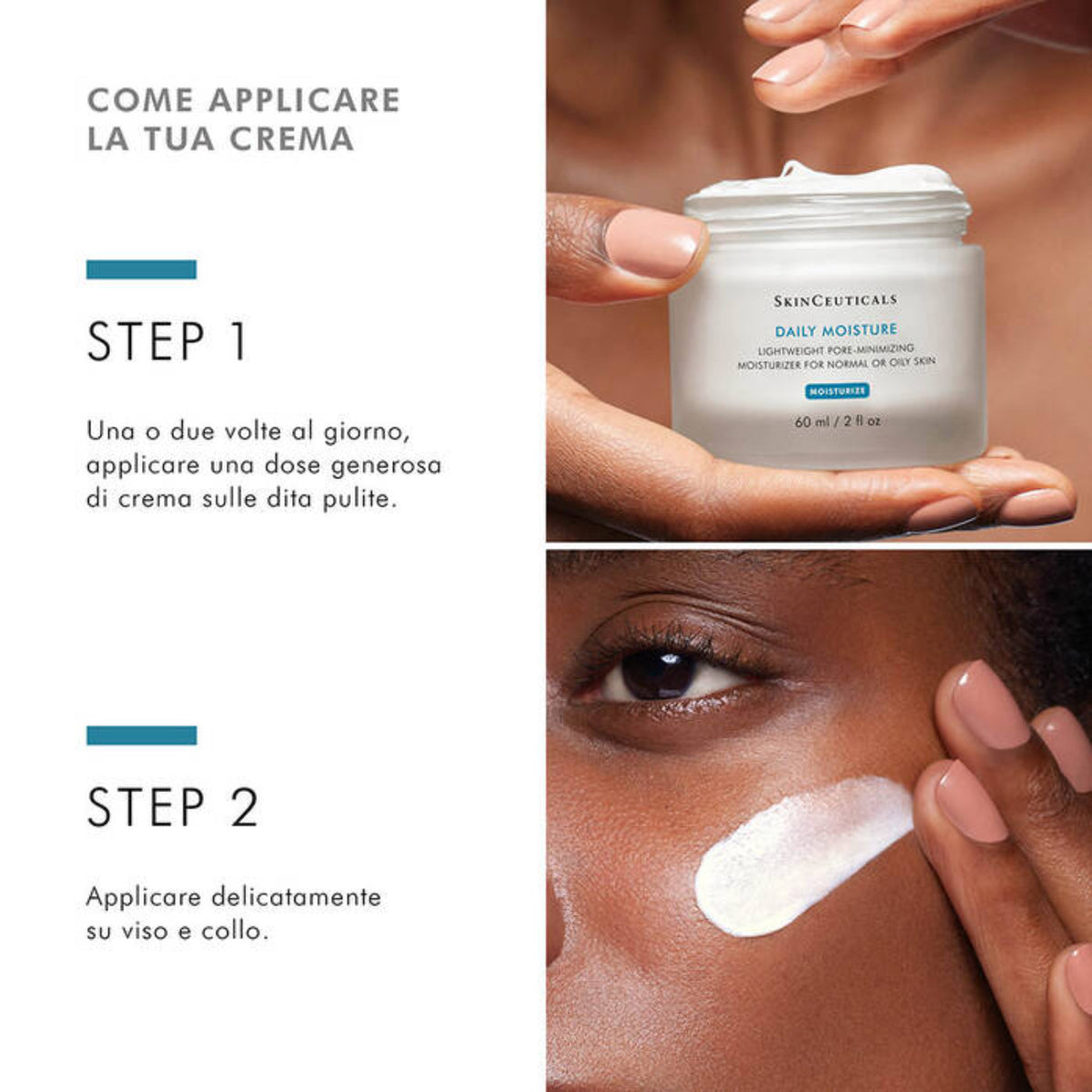 SkinCeuticals Daily Moisture | Crema Viso Idratante Leggera Pelle Grassa Mista | 60ml 5 