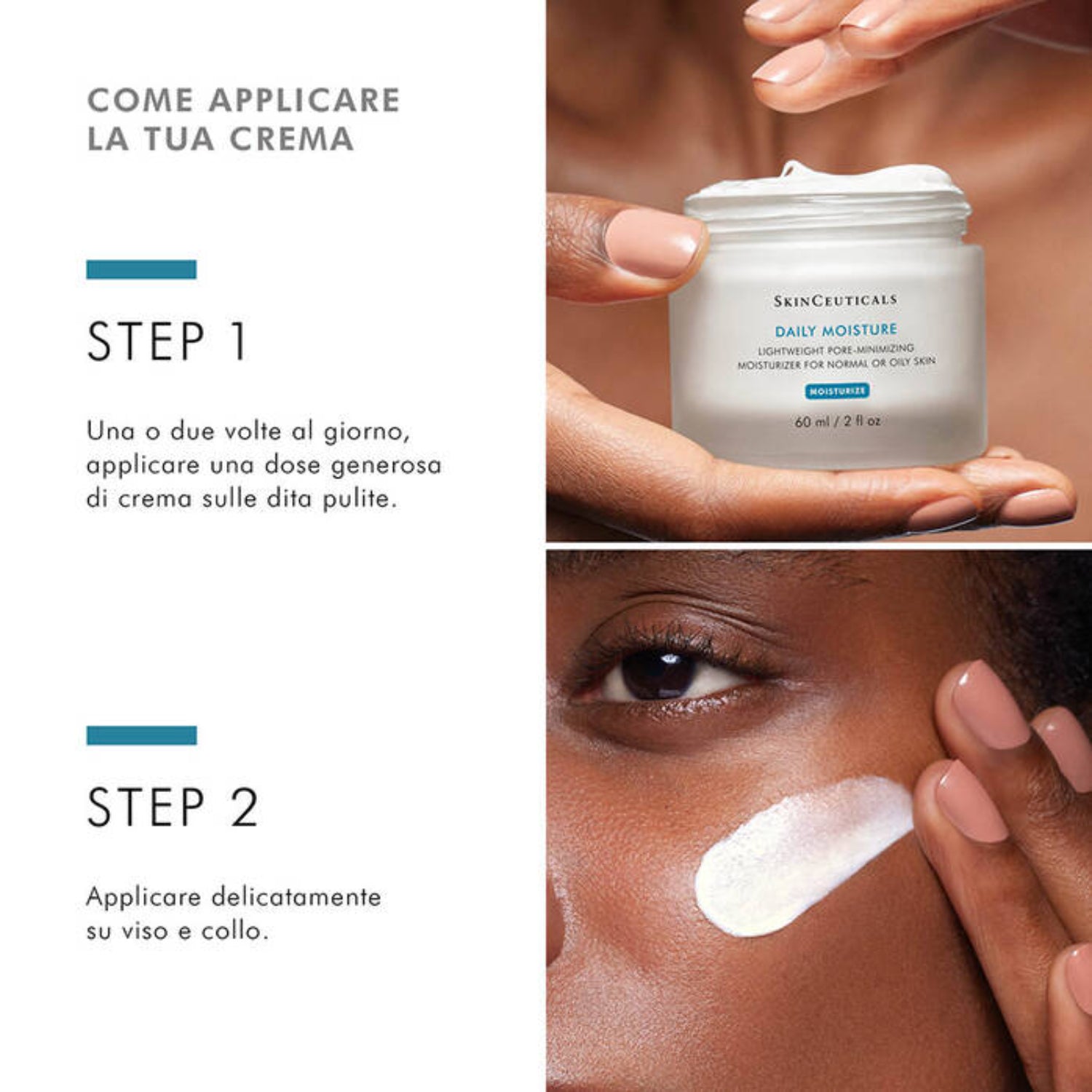 SkinCeuticals Daily Moisture | Crema Viso Idratante Leggera Pelle Grassa Mista | 60ml 5
