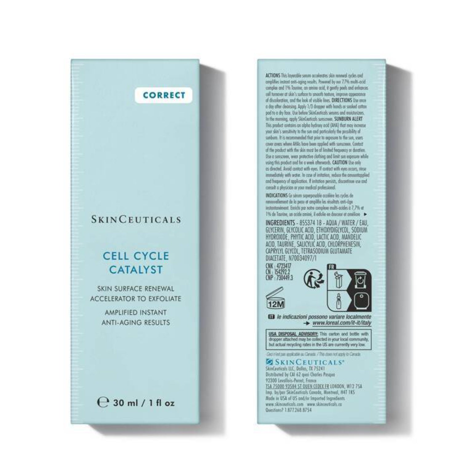 SkinCeuticals Cell Cycle Catalyst | Siero Viso Esfoliante Multi-Acidi Soft Peeling | 30ml 9