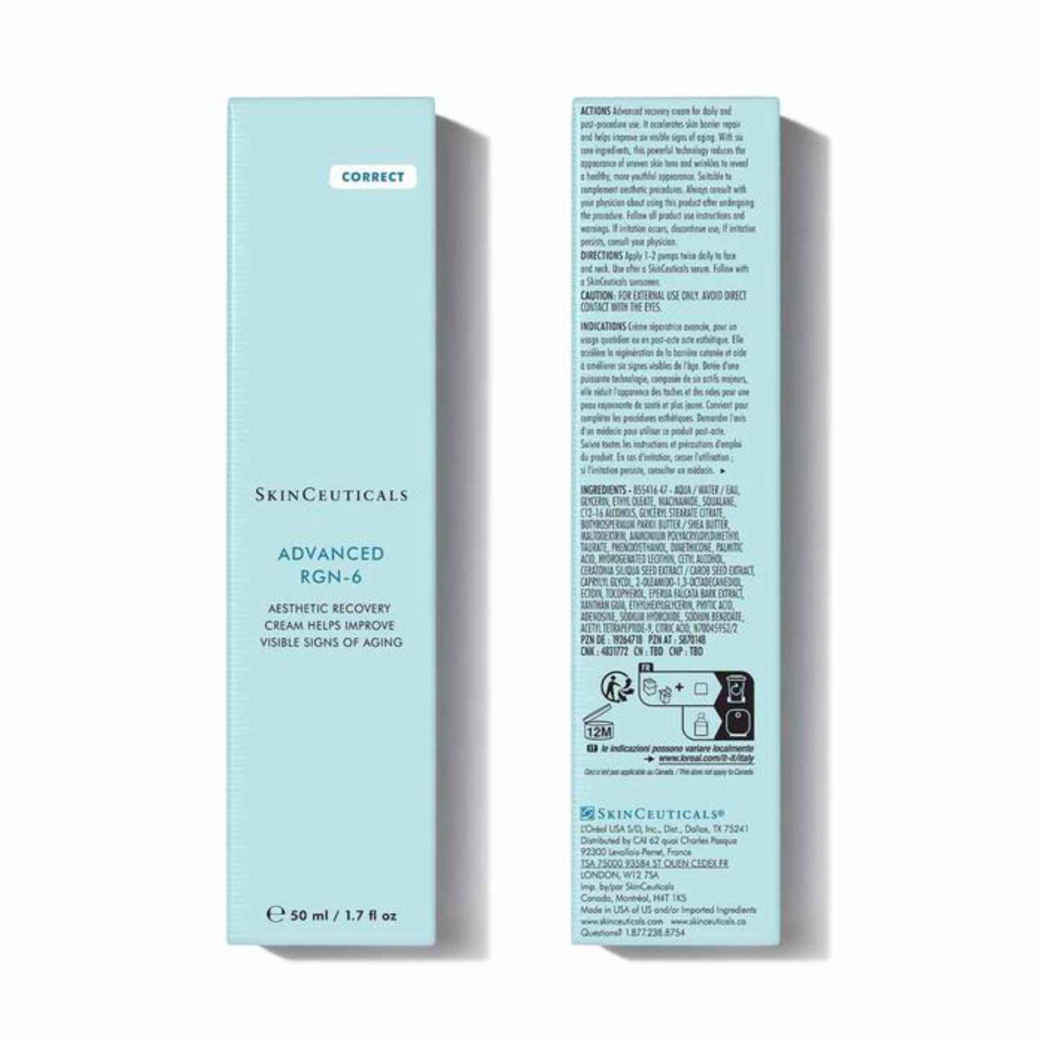 SkinCeuticals Advanced RGN-6 | Crema Viso Anti-Età Globale | 50ml
