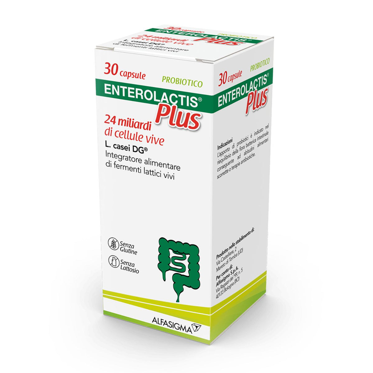Enterolactis Plus | Integratore Fermenti Lattici | 30 Capsule  