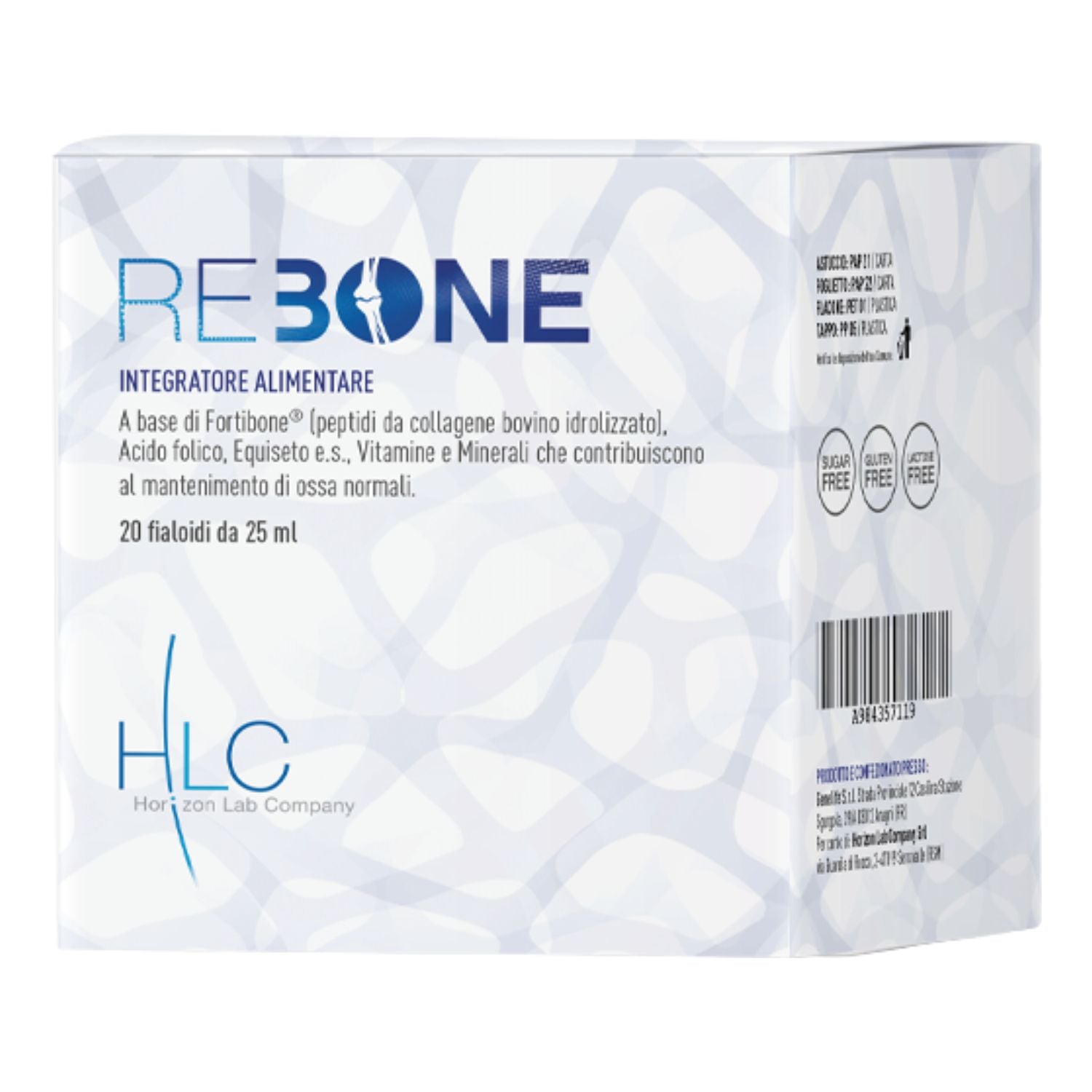 ReBone | Integratore Ossa Collagene Vitamine e Minerali | 20 Fiale
