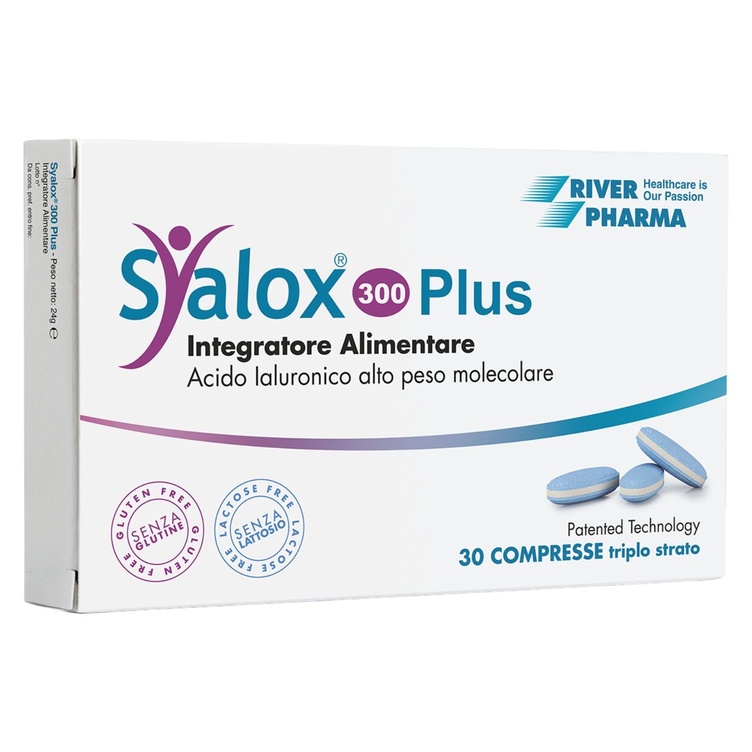 Syalox 300 Plus | Integratore Acido Ialuronico e Boswellia | 30 Compresse Triplo Strato