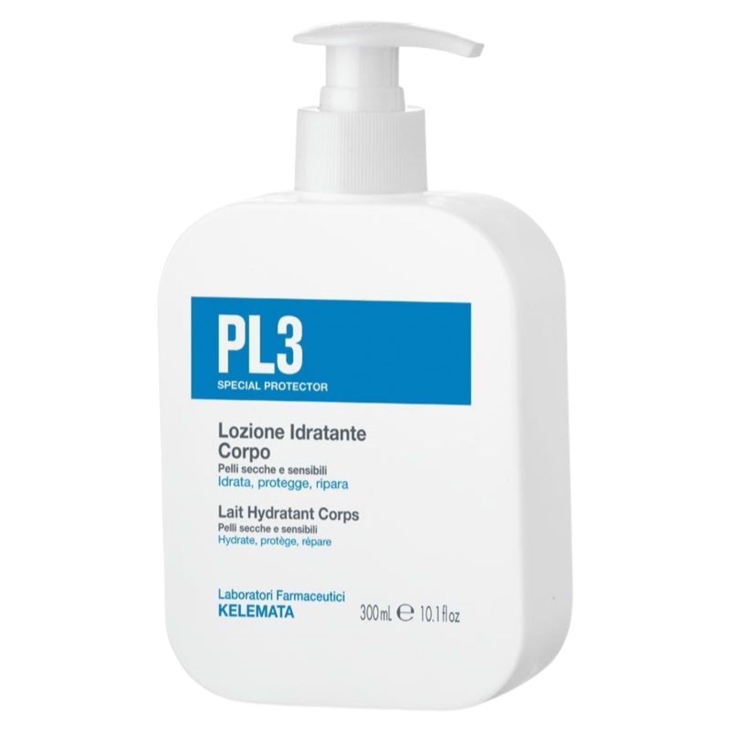 PL3 | Lozione Idratante Corpo con Acido Ialuronico e Ceramidi | 300ml