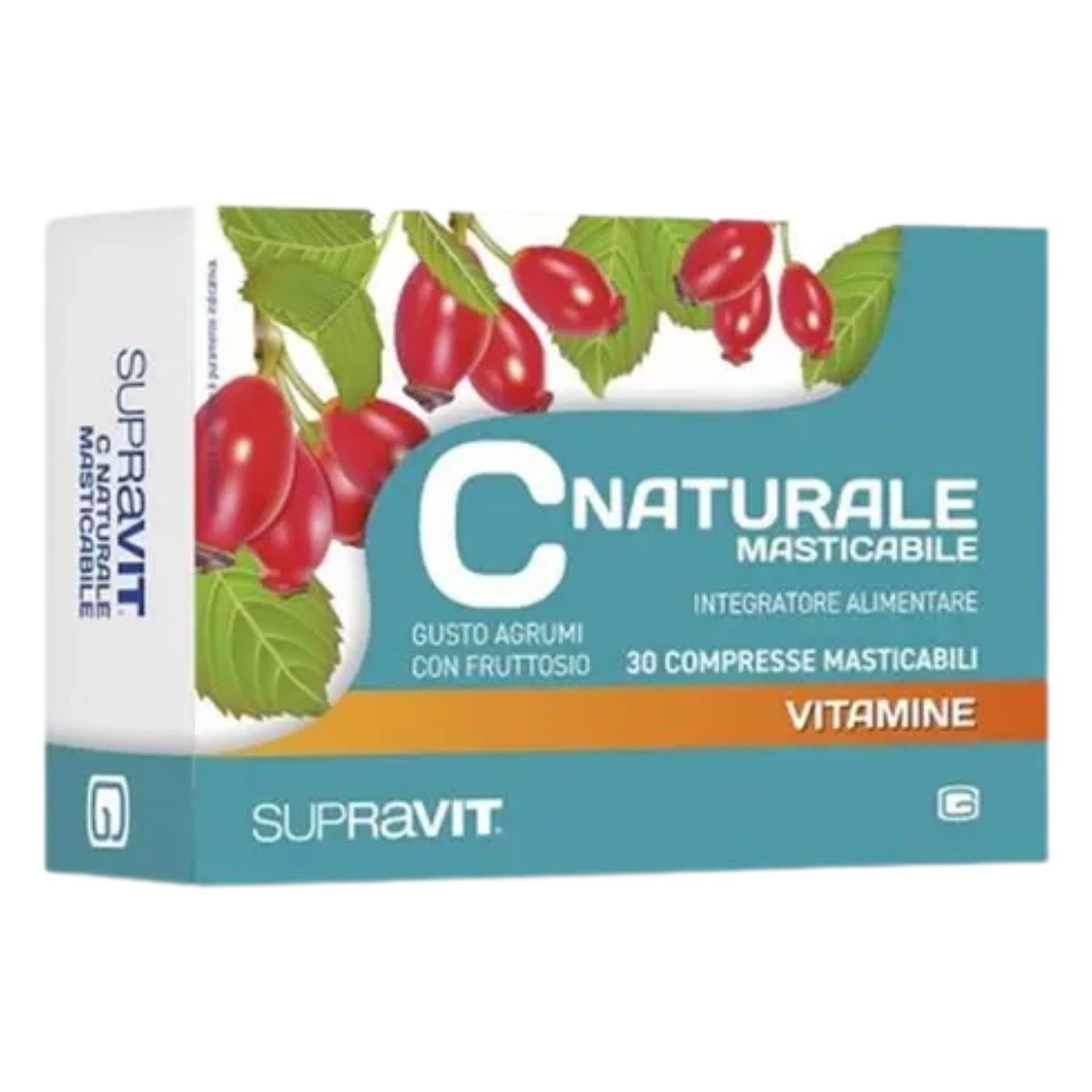 Supravit C Naturale | Integratore Vitamina C da Acerola | 30 Compresse Masticabili