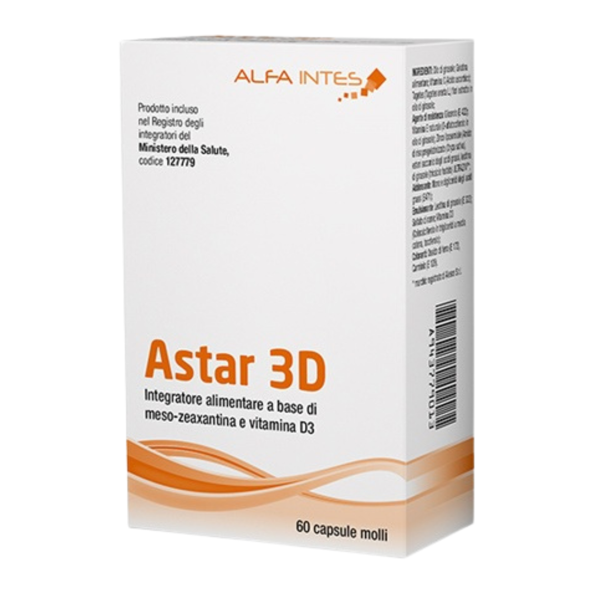 Astar 3D | Integratore Vista Meso-Zeaxantina | 60 Capsule Molli  