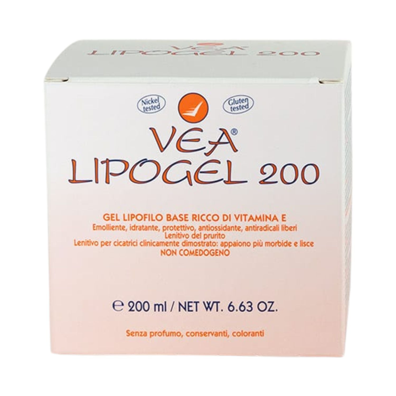 VEA Lipogel | Gel Vitamina E Cicatrici Pelle Secca | 200 ml