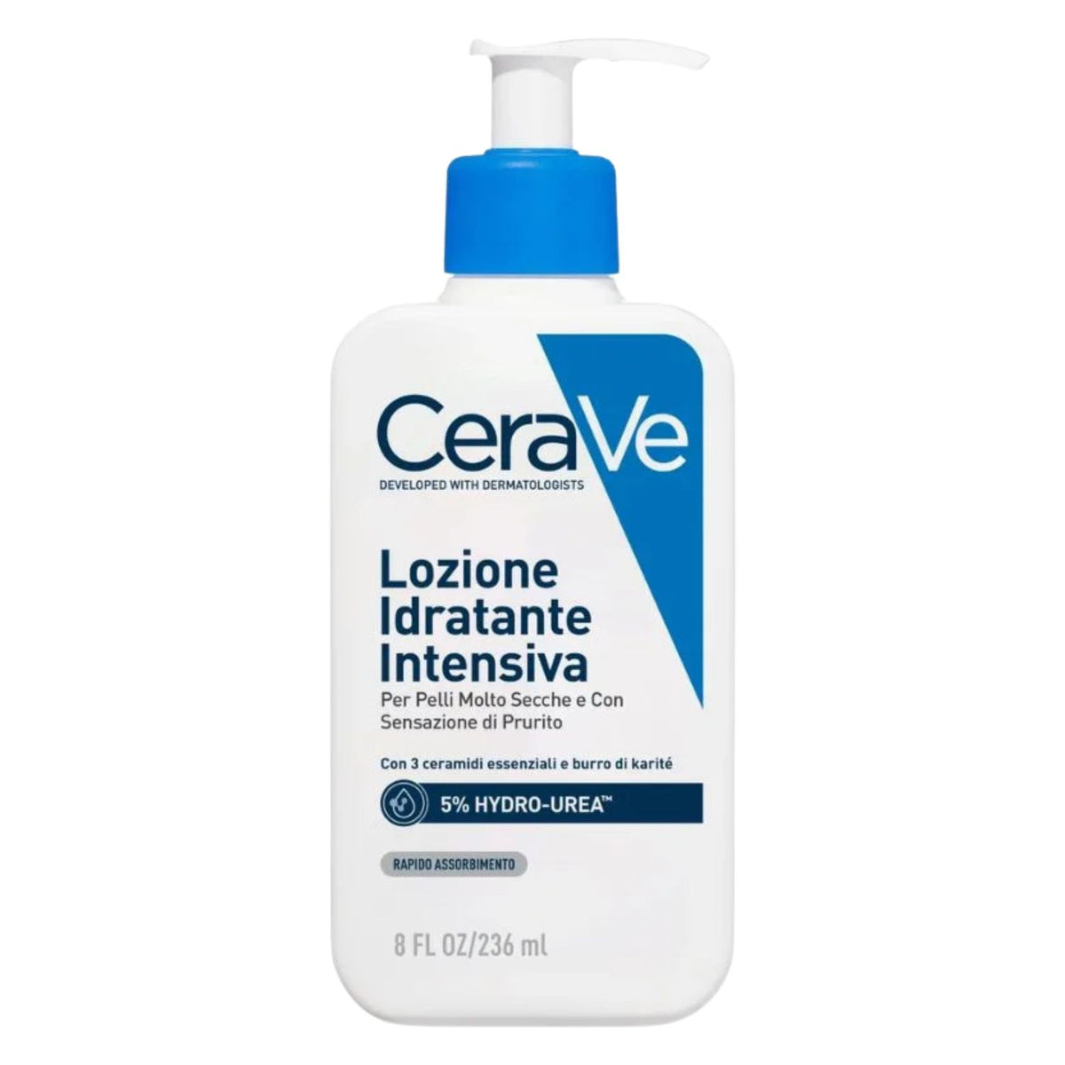 CeraVe | Lozione Idratante Intensiva Viso Corpo Pelle Molto Secca 5% Hydro-Urea | 236ml  