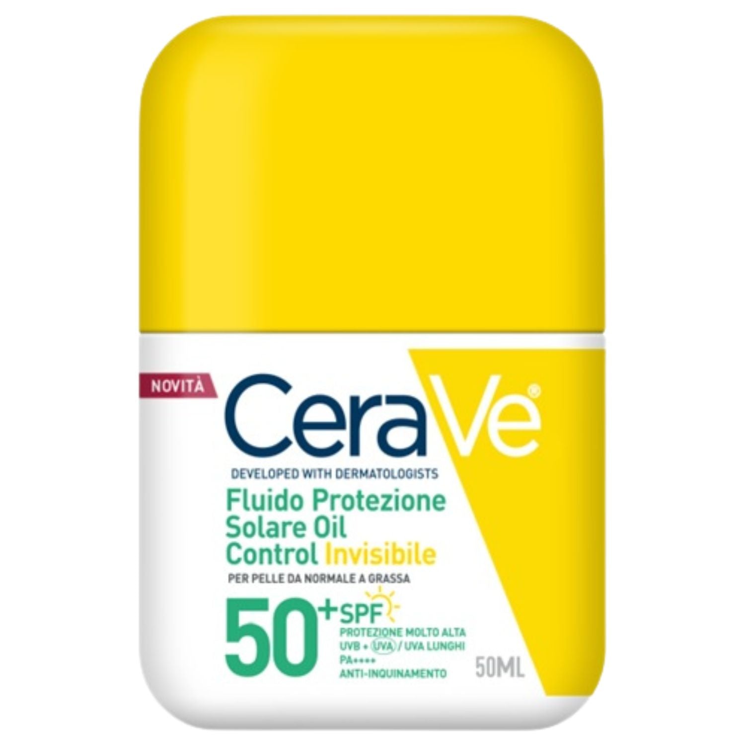 CeraVe | Fluido Viso Protezione Solare Oil Control Invisibile SPF 50+ | 50ml