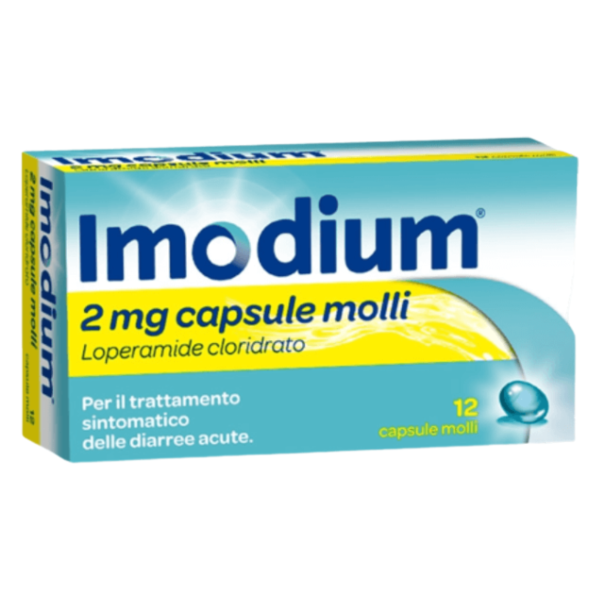 Imodium 2mg | Antidiarroico Loperamide | 12 Capsule Molli  