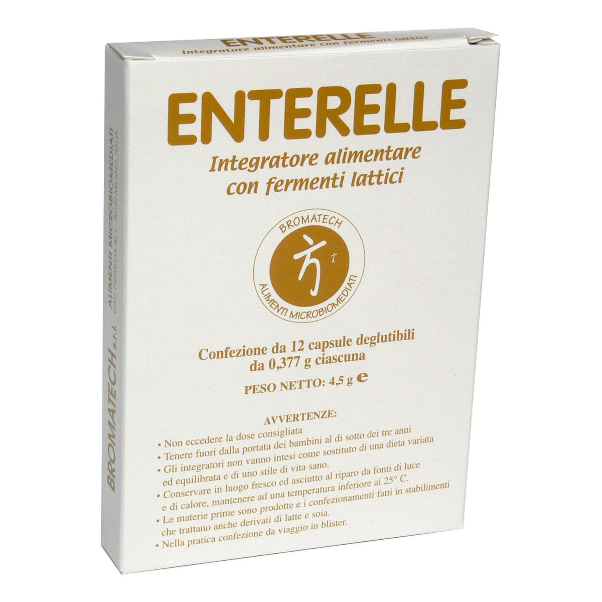 Enterelle Plus | Fermenti Lattici Produttori di Batteriocine | 12 Capsule  