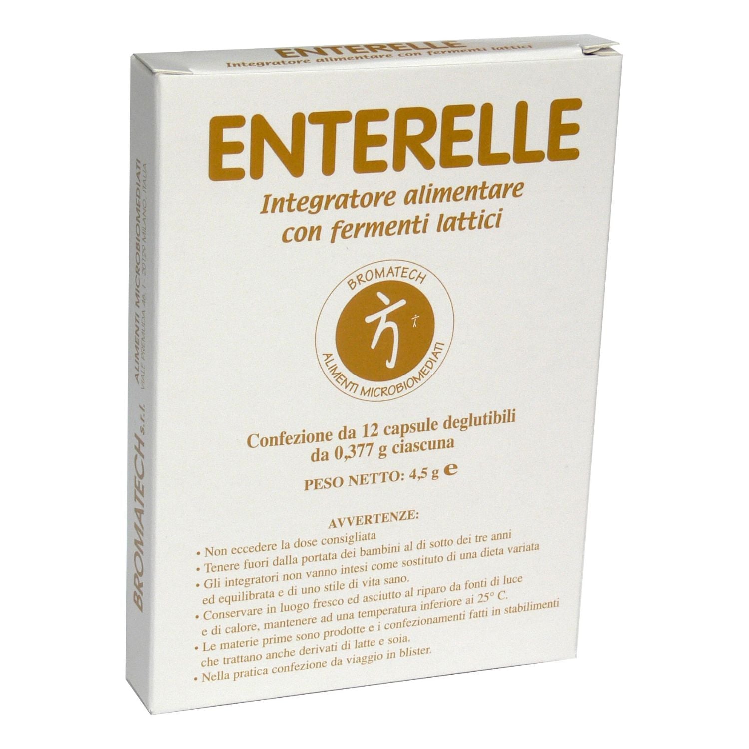 Enterelle Plus | Fermenti Lattici Produttori di Batteriocine | 12 Capsule
