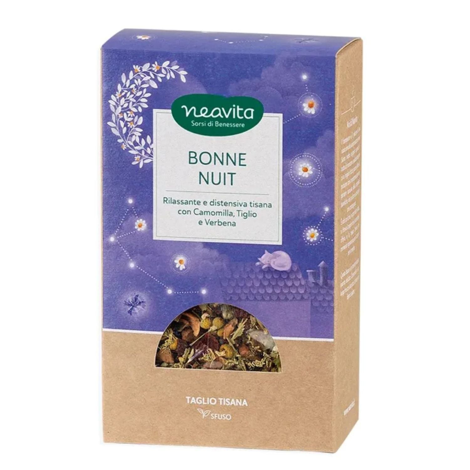 Neavita Bonne Nuit | Tisana Rilassante Taglio Sfuso Ricarica | 65g